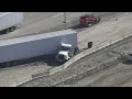 Crash involving multiple semis closes lanes of EB I-80 in Joliet