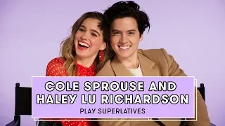 cole sprouse and haley lu richardson talk love languages five feet apart and more superlatives