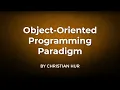 Intro to Object-Oriented Programming OOP Paradigm