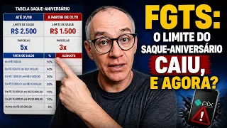 FGTS: o limite do saque-aniversário caiu, e agora? PIS em risco #fgts