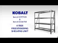 How to Assemble Kobalt 4-Tier Heavy-Duty Shelving Units 84in 72in Models Step-by-Step Tutorial