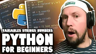 Python Programming Basics Variables Strings and Numbers Tutorial 1 for Beginners