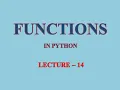 Python Programming Functions in Python XI Informatics Practices