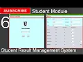 6 Student Result Management System in java - Student Module JFrame Mysql Database Netbeans IDE