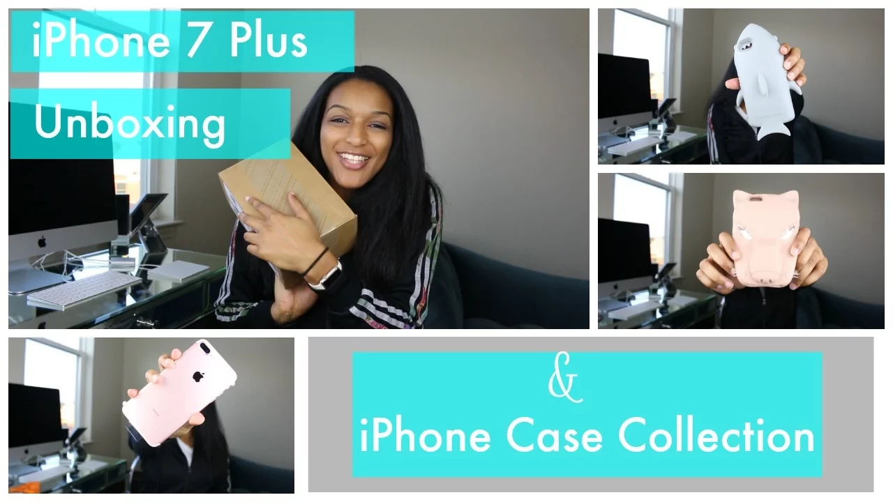 Apple iPhone 7 Plus Rose Gold ♥ Case Unboxings & Try-Ons