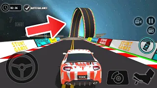 Impossible Car Stunts 3D - Crazy Ramp Car Stunt Master 3D: Orange Car Driving Simulator Gameplay