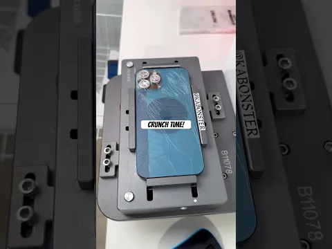 iPhone 12 PM Back Glass Repair 🛠️ #oddlysatisfying #apple #iphonerepair #tech #laser #backglass