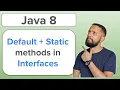 Java 8 Learn STATIC DEFAULT methods in Interfaces