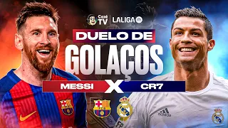 DUELO DE GOLAÇOS: MESSI X CRISTIANO RONALDO! QUEM FEZ OS GOLS MAIS ABSURDO DA LALIGA?