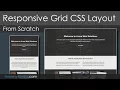 Grid CSS Responsive Website Layout - Mobile First Design