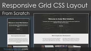 Grid CSS Responsive Website Layout - Mobile First Design