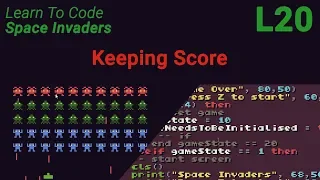 Space Invaders Lesson 20 - Keeping Score