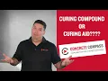 What is Difference Between Curing Compound Curing Aid