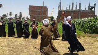 الحاج حسن احمد الشبلاوي والاستاذ محمد سالم لعب العصاية تحطيب الشيخ شبل Tahtib 