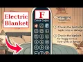 Fix Error Code F on Electric Heated Blanket Sunbeam Biddeford Pure Warmth Serta Eight Sleep Number