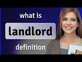 Landlord LANDLORD meaning