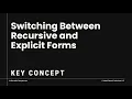 Rewriting Arithmetic Sequences Switching Between Recursive and Explicit Forms