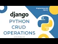 Python Django CRUD operations using class-based generic view Programming with Jignesh