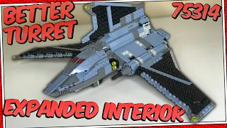 LEGO STAR WARS BAD BATCH SHUTTLE MODS EXPANDED INTERIOR BETTER TURRET AND REAR DOOR