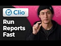 How to Run a Report in Clio Manage 2026 Full Guide