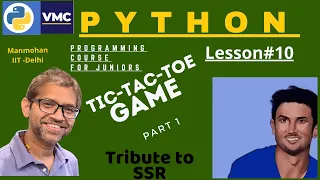 Tic Tac Toe Part 1 Learn to Code in Python Lesson Coding Blocks Junior Hindi