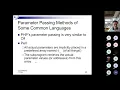 Programming Languages ch9 4 parameter passing