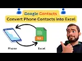 Convert vCard or VCF to Excel Google Contacts