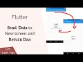 Flutter Send Data to New Screen and Return Data