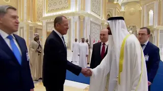 Sheikh Mohammed Bin Zayed Al Nahyan UAE President Receives Russian President Vladimir Putin 