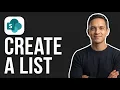 How to Create a List on SharePoint 2026 Method