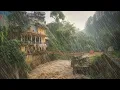 Download Lagu BEST RAIN FOR BEDTIME | ENJOYING THE COUNTRYSIDE ATMOSPHERE WITH VERY HIGH RAINFALL | ASMR