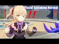 Fischl Speaks Normal \u0026 Breaks Character - Genshin Impact
