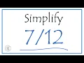 How to Simplify the Fraction