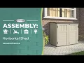 Suncast Horizontal Shed Assembly