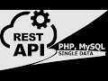 fetch single record from the rest api php mysql crud application