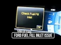 How to fix ford fuel fill inlet problem
