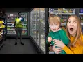 Download Lagu Amelia, Avelina \u0026 Arthur do the 24 hour at the Supermarket challenge