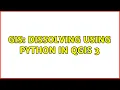 GIS Dissolving using Python in QGIS 3