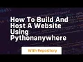 How to build and host a website using pythonanywhere