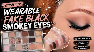 Wearable Fake Black Smokey Eye ✨ Easy, Soft & Glam Tutorial 🖤 Melissa Samways 