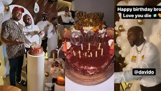 davidos 29th birthday in dubai chioma sophia wizkid tiwa savage celebrates him