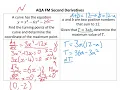 AQA FM Second Derivatives