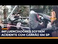 Download Lagu Influenciadores Bia Miranda e Gato Preto se envolvem em acidente com carro de luxo | #SBTManhã