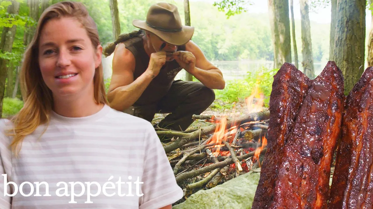 Pro Chef Tries Survival Cooking for the First Time   Bon Apptit