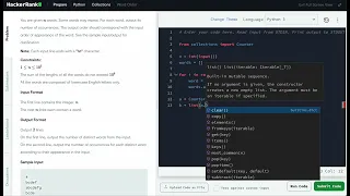 Hackerrank Python Solution Collections - Python WordOrder