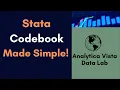 46 How to Use the codebook Command in Stata Quick Dataset Exploration Guide