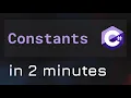 Constants in C Programming