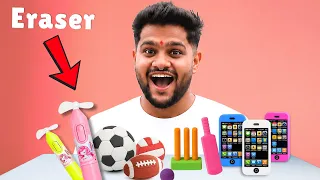 CRAZY UNIQUE ERASERS ✏️ 😱
