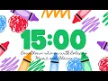 15 Minute Timer with Relaxing Music and Alarm
