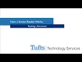 How a Screen Reader Works Reading a Document